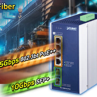 Switch Ethernet industrial IGS-1000-4UP2X de seis puertos