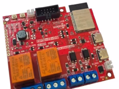 Placa IoT WiFi 6 ESP32-C5-EVB con relés